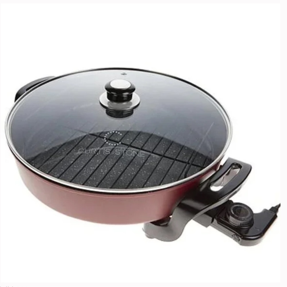 Dura-Pan 14" Electric Skillet with Removable Divider ( new with box)
